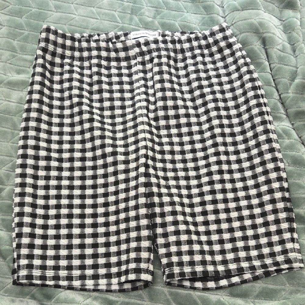 Urban Outfitters Monochrome Checkered Athletic Shorts